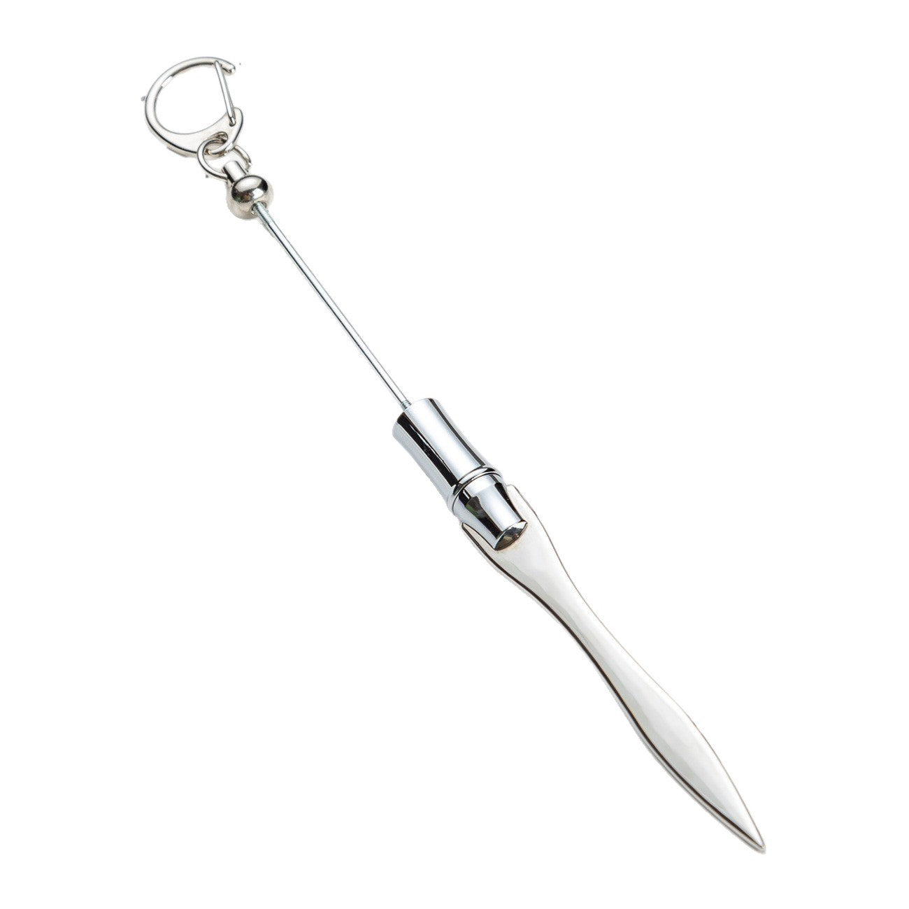 Wholesale Letter Opener DIY Beadable Letter Opener Multifunctional Metal Paper Cutter Keychain Head